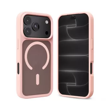 Crong Matte Magnetic MagSafe hoes voor iPhone 18 Pro / 17 Pro, roze