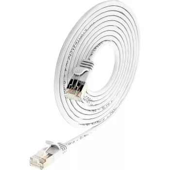 Wirewin Slim Cat6 U/FTP patchkabel RJ45, 7,5 m, wit