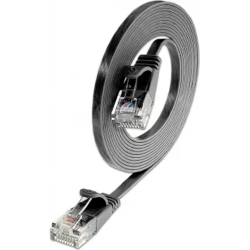 Wirewin Slim Cat6 U/UTP patchkabel RJ45, 0,1 m, zwart
