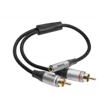 celexon Professional 2x cinch naar stereo-jack M/F audioadapter