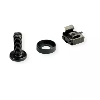 ROLINE 19 inch montagemateriaal M6, 50 sets, zwart