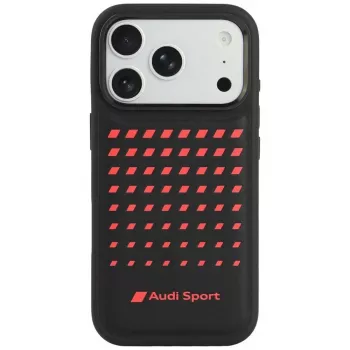 Audi Sport kunstleer MagSafe-case voor iPhone 18 Pro / 17 Pro zwart