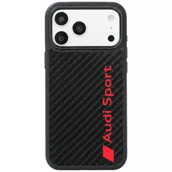 Audi R8 Carbon Fiber MagSafe-hoesje voor iPhone 18 Pro Max / 17 Pro Max, zwart