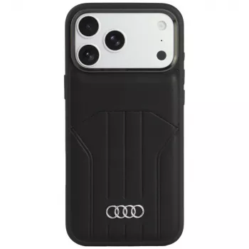 Audi kunstleer MagSafe-hoesje voor iPhone 18 Pro Max / 17 Pro Max, zwart