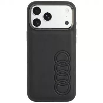 Audi TT kunstleer MagSafe-hoesje voor iPhone 18 Pro Max / 17 Pro Max, zwart