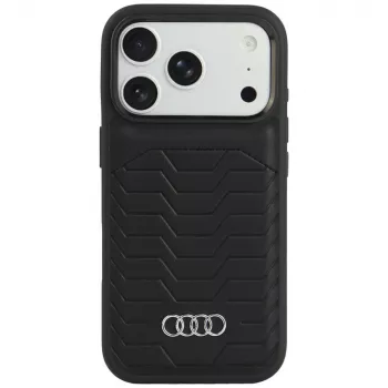 Audi GT kunstleer MagSafe-hoesje voor iPhone 18 Pro / 17 Pro, zwart