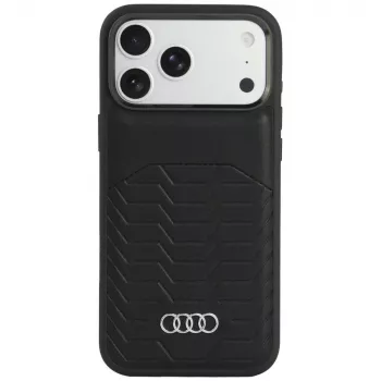 Audi GT kunstleer MagSafe-hoesje voor iPhone 18 Pro Max / 17 Pro Max, zwart