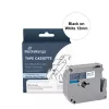 MEDIARANGE Schriftbandcassette compatibel met Brother M-K231BZ, 12 mm x 8 m, zwart/wit
