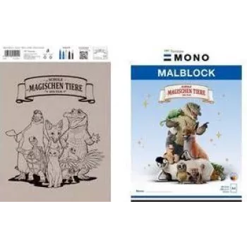 Tombow “Die Schule der magischen Tiere” tekenblok, DIN A4, 120 g/m², 20 blad