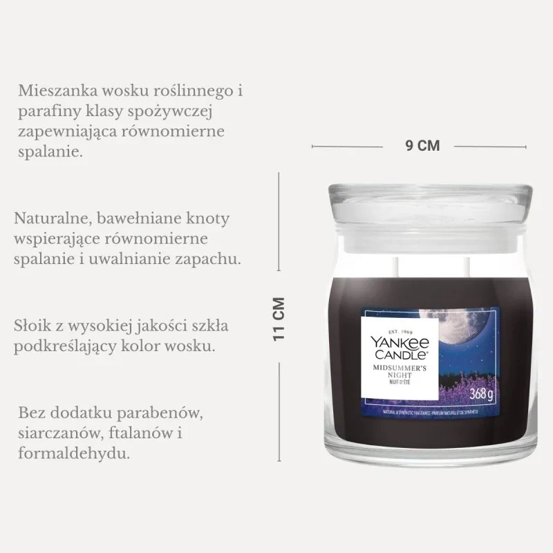 Yankee Candle Midsummer Night kaars, middel