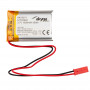 Akyga AKY0571 LP803040 Li-Po-accu 3,7 V 1000 mAh met PCM, JST 2,54 mm 2-pin stekker, 150 mm kabel
