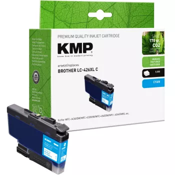 KMP inktcartridge voor Brother LC426XLC, cyaan, compatibel, 1550,4003