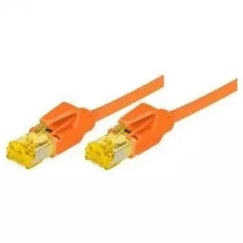 Tecline Cat 6A S/FTP (S-STP) patchkabel, RJ-45 naar RJ-45, 0,5 m, oranje
