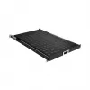 EFB Elektronik 691651ATS.12 uitschuifbare 19″-legplank voor rack, 1U, diepzwart RAL 9005