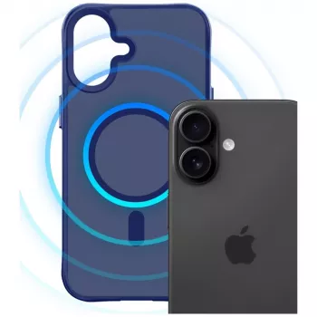 3mk Smoke MagCase hoesje voor Apple iPhone 17, blauw