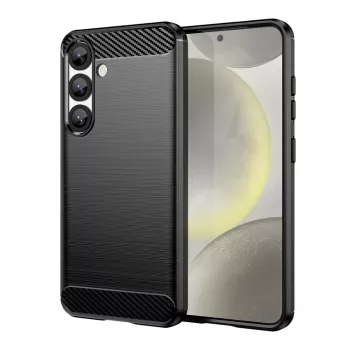 iLike Carbon Case flexibel siliconen hoesje voor Xiaomi Poco F7 Pro, zwart
