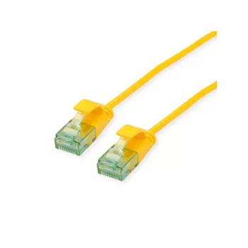 Roline UTP Cat6A slim patchkabel 21.45.3422, 0,5 m, geel