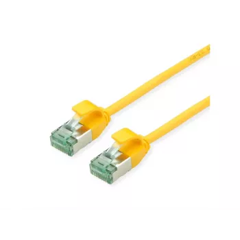 ROLINE 21.45.3321 U/FTP Cat.6A (klasse EA) SLIM patchkabel, geel, 0,3 m