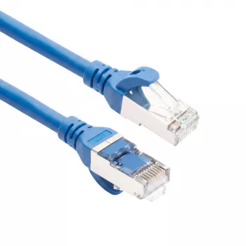 ACT FC2600 S/FTP CAT6A patchkabel, 0,5 m, TPE, ultraflexibel, RJ45, blauw