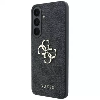 Guess GUE005819 Embossed 4G Ring Classic Logo MagSafe hoesje voor Samsung Galaxy S26 FE, zwart