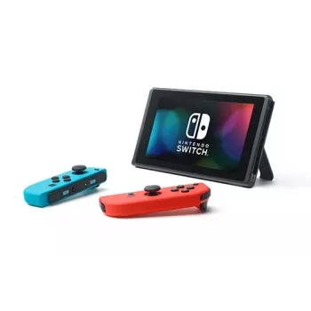 Nintendo Switch (nieuw herzien model) draagbare spelcomputer, zwart / blauw / rood, 15,8 cm (6,2 inch), 32 GB, Wi-Fi