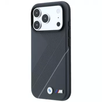 BMW M Tire Track with Silver Line MagSafe-hoesje voor iPhone 18 Pro / 17 Pro, antraciet