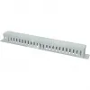 Wirewin KRP 1U 19 inch 1U kabelgeleidepaneel met afdekking, grijs RAL7035