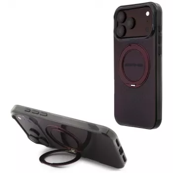 Mercedes AMG IML Double Layer Urban Line hoesje met Ring Stand, MagSafe, voor iPhone 18 Pro Max / 17 Pro Max, bordeauxrood