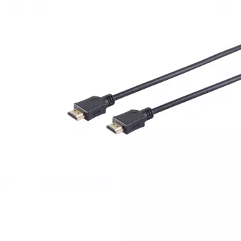 Wentronic 77473-E HDMI-kabel, 3 m, 3D, Ethernet, 4K 60 Hz, verguld