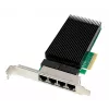 ALLNET ALL0145-4-2.5G-TX PCIe x4 server-netwerkadapter met vier poorten 2,5 Gigabit, koper RJ45