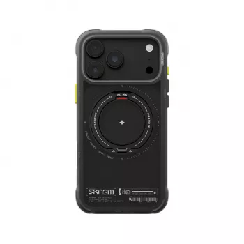 Skinarma Atlas hoesje voor iPhone 18 Pro Max / 17 Pro Max met MagSafe en draaibare standaard, zwart