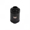 Thermaltake Pacific SF verlengfitting male naar male CL-W391-CU00MK-A, 30 mm, mat zwart, DIY LCS