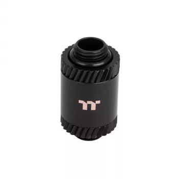 Thermaltake Pacific SF verlengfitting male naar male CL-W391-CU00MK-A, 30 mm, mat zwart, DIY LCS