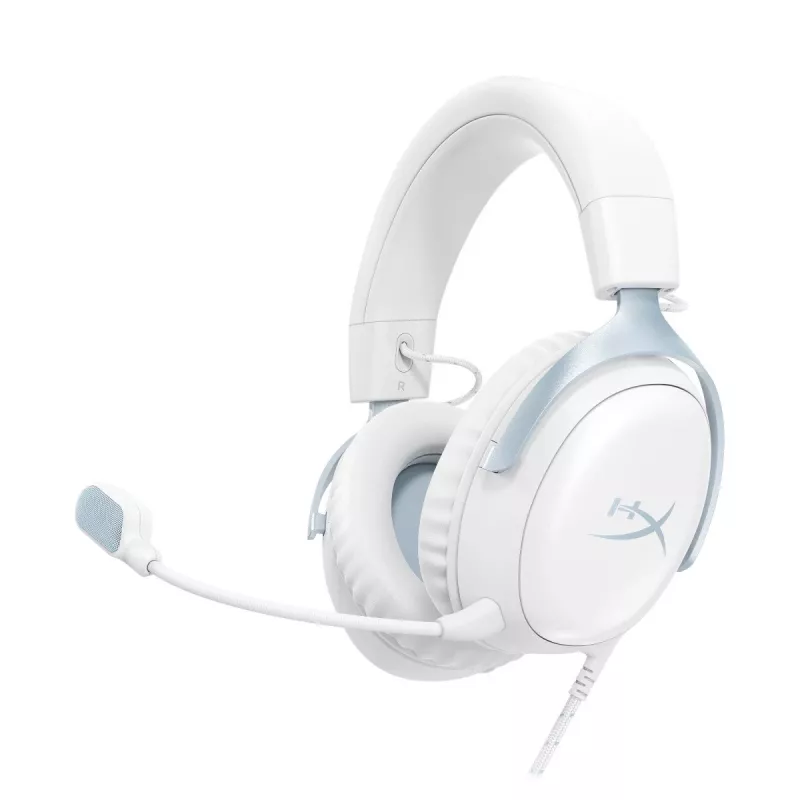 HyperX Cloud III gaming headset, wit-blauw, DF7F1AA