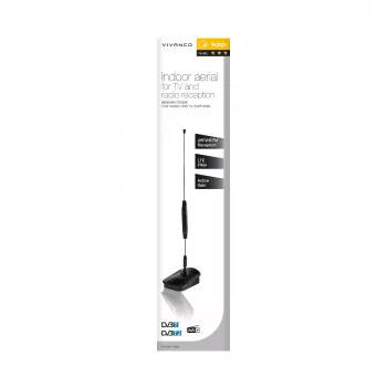Vivanco VVTVANTSINGLE staafantenne, DAB/DAB+, DVB-T/DVB-T2, FM