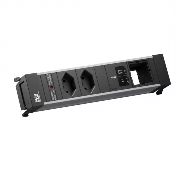 Bachmann POWER FRAME M inbouwstekkerdoos, 2x T13, 1x USB C/C 65 W, 1x CM