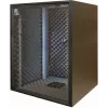 Silence Rack SRO156080B geluiddichte 19-inch rackkast, 15 U, 1 stille ventilator, 600x800 mm, glazen deur, zwart