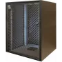 Silence Rack SRO156080B geluiddichte 19-inch rackkast, 15 U, 1 stille ventilator, 600x800 mm, glazen deur, zwart