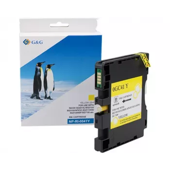 G&G inktcartridge compatibel met Ricoh GC41Y / 405768, XL, geel