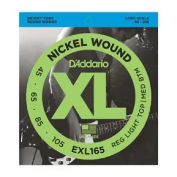 D'Addario EXL165 snaren voor basgitaar, Regular Light 45–105