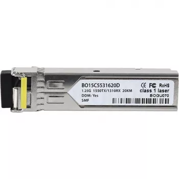BlueOptics SFP-BXD53-20KM-RW-BO SFP-transceiver, compatibel met Radware SFP-BXD53-20KM, LC simplex, 1000BASE-BX-D, singlemode, TX 1550 nm/RX 1310 nm, 20 km