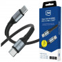 3MK Hyper Cable N-SERIES USB-C naar USB-C kabel, 1 m, 240 W, zwart
