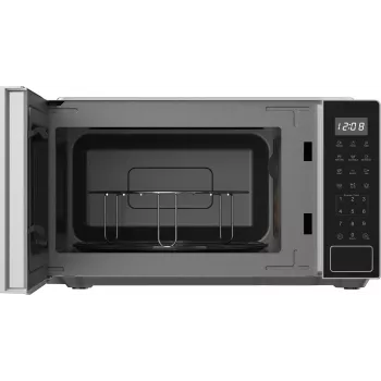 Amica MMW20E3GS Vrijstaande magnetron met grill, 20 L, zwart/zilver