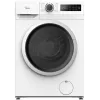 Midea MF110W80/W-PL slim wasmachine, 8 kg, wit/zwart