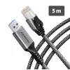 Goobay AXAGON ADE-AM50 USB-A Gigabit Ethernet-adapter met geïntegreerde 5 m CAT6-kabel, RJ-45