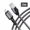 Goobay AXAGON ADE-CM30 USB-C Gigabit Ethernet-adapter met geïntegreerde 3 m CAT6-kabel, RJ-45