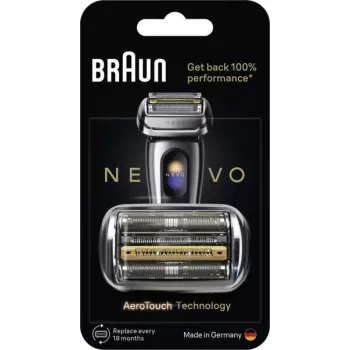 Braun NEVO-S vervangend scheerhoofd combipack, zilver, 921824