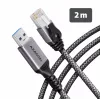 Goobay AXAGON ADE-AM20 USB-A naar Gigabit Ethernet-adapter met geïntegreerde 2 m CAT6-kabel