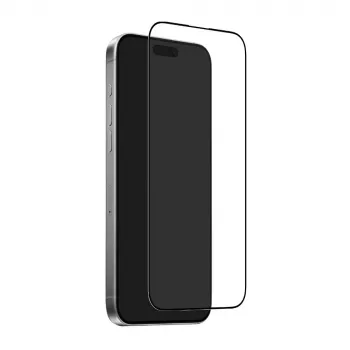 PURO Frame gehard glas voor iPhone 17 Pro Max met applicator en zwart frame