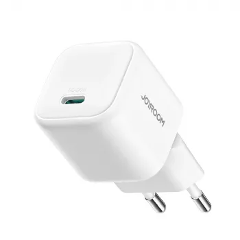 Joyroom TCG08 (JR-TCG08) GaN-reisoplader, USB-C, 20W, PD 3.0, QC 3.0, wit